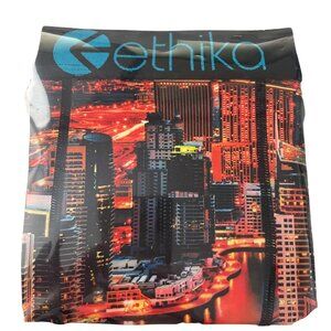 Ethika NEW Men's Large Staple Fit Boxer Briefs Busy City Life, Sky Scrapers